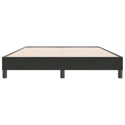 Bedframe zonder matras 160x220 cm fluweel zwart