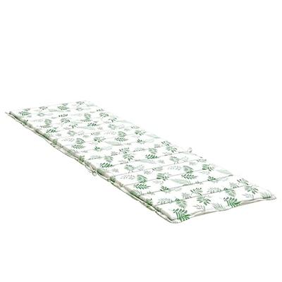 VidaXL Ligbedkussen bladpatroon oxford stof