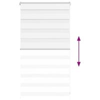 Zebra blind 70x100 cm stofbreedte 65,9 cm polyester wit - thumbnail