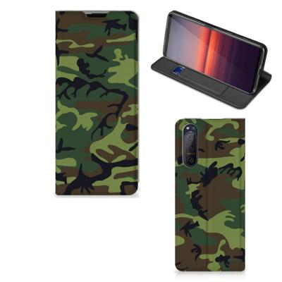 Sony Xperia 5 II | Hoesje met Magneet | Army Dark Sony Xperia 5 II | Hoesje met Magneet | Army Dark