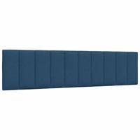 Bed met matras "Hanko" stof blauw 200x200 cm - thumbnail