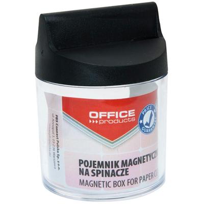 OFFICE products papierklemhouder, zonder clips, rond, magnetisch, transparant