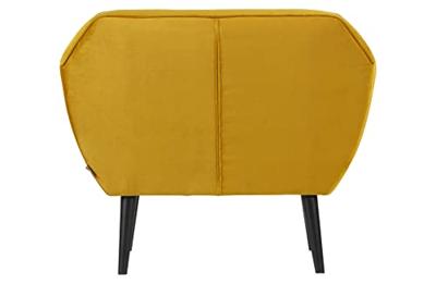 WOOOD Fauteuil 'Rocco' Velvet, kleur Okergeel