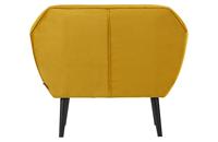WOOOD Fauteuil 'Rocco' Velvet, kleur Okergeel - thumbnail