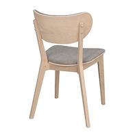 Rowico Home Kato Houten Eetkamerstoel Whitewash - Lichtgrijze Zitting - thumbnail