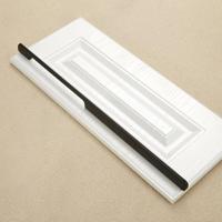 2049-800 lade kast deur aluminiumlegering handvat rechte deur handvat (zwart) - thumbnail