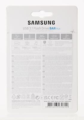 USB stick Samsung MUF-128BE Titanium Zilverkleurig 128 GB - thumbnail