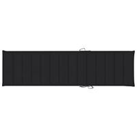 VidaXL Ligbedkussen 200x50x3 cm oxford stof zwart - thumbnail