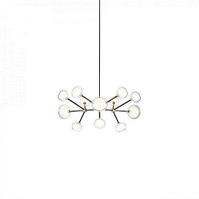 Tooy Nabila 12 Hanglamp - Zwart - Messing