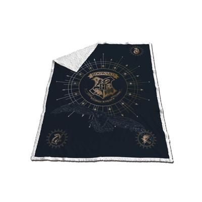 Harry Potter fleece plaid zwart 130 x 170 cm - polyester Harry Potter fleece plaid zwart 130 x 170 cm - polyester