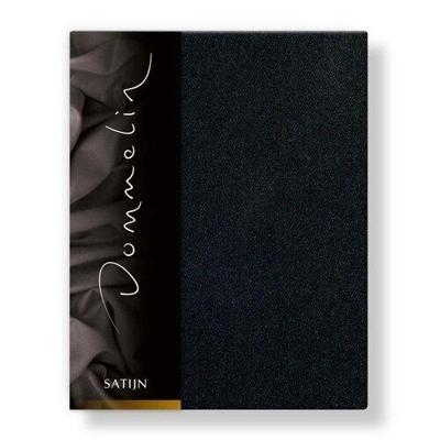 Dommelin Dommelin Hoeslaken Uni Satijn 300TC 533 Zwart 160x210/30