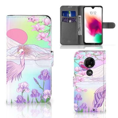 Motorola Moto G7 | G7 Plus | Telefoonhoesje | Met pasjeshouder | Bird