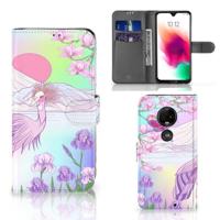 Motorola Moto G7 | G7 Plus | Telefoonhoesje | Met pasjeshouder | Bird - thumbnail