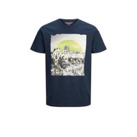 JACK & JONES ORIGINALS T-shirt JORLYRIC met printopdruk donkerblauw - thumbnail