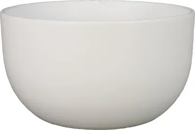 Schaal boule d26h14cm wit mat