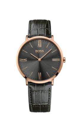 Horlogeband Hugo Boss HB-286-1-34-2894 / 659302705 / 2705 Leder Grijs 20mm