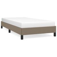 Bedframe zonder matras 90x190 cm stof taupe - thumbnail