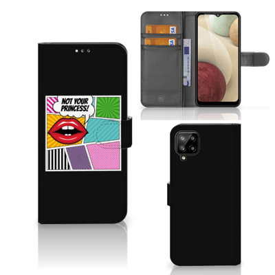 Samsung Galaxy A12 | Wallet Case | met Pasjes | Popart Princess Samsung Galaxy A12 | Wallet Case | met Pasjes | Popart Princess