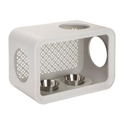 Beeztees Cat Cube Dinner - Kattenhus - Dune Grey - 49 Cm