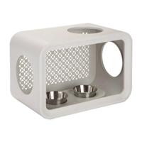 Beeztees Cat Cube Dinner - Kattenhus - Dune Grey - 49 Cm - thumbnail