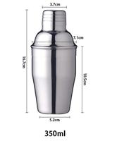 Krumble Cocktail Shaker - 3-delige set - RVS - thumbnail