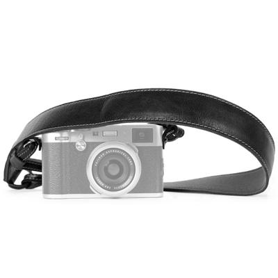 MegaGear SLR, DSLR schouder- of nekriem van echt leer, zwart