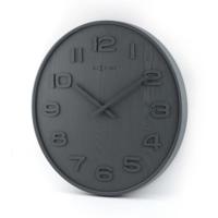 NeXtime klok 3096gs wood wood medium, ø35.5 cm, wall, gray - thumbnail
