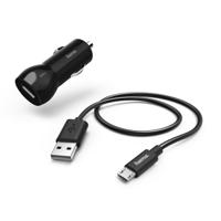 Hama Auto-oplaadset Micro-USB 2.4 A Zwart - thumbnail