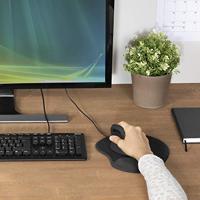 Hama Mousepad Ergonomic Black - thumbnail