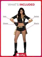 Sexy Fever Boks kostuum vrouw - thumbnail