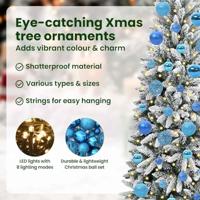 VidaXL Kunstkerstboom wit 120 cm pvc en plastic en staal en pe - thumbnail