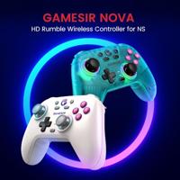 GameSir Nova HD Rumble NS Controller (Blauwgroen, PC, Steam, Android, iOS, Switch, Bluetooth / 2.4 GHz / USB) - thumbnail
