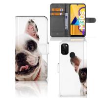 Samsung Galaxy M21 | M30s | Telefoonhoesje | Met pasjeshouder | Franse Bulldog - thumbnail