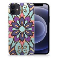 iPhone 12 | 12 Pro (6.1") | TPU Case | Purple Flower - thumbnail