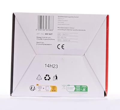 Severin WK3417 Waterkoker 1L 2200W Rood - thumbnail