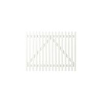 Wit Houten Tuinpoort Skagen Lux 150 x 120 CM - thumbnail