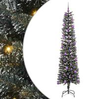 VidaXL Kunstkerstboom met 300 led groen 210 cm pvc en plastic en staal - thumbnail