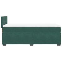 Boxspring met matras fluweel donkergroen 90x190 cm - thumbnail