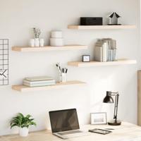 Wandschapppen 4 st 80x23,5x4 cm bewerkt hout - thumbnail