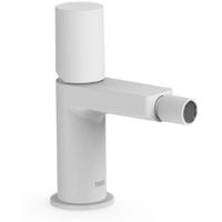 Bidetmengkraan Tres Project 1-Knop Uitloop Recht 8,5 cm Rond Mat Wit Tres - thumbnail