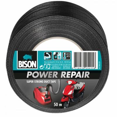 Power Repair Zwart Rol 50 m Bison - Bison