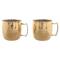 Set van 2 mokken Home ESPRIT Gouden Loft 480 ml (2 Stuks) - thumbnail