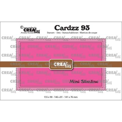 Crealies • cardzz snijmallen mini slimline m met postzegelrand