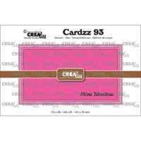 Crealies • cardzz snijmallen mini slimline m met postzegelrand - thumbnail