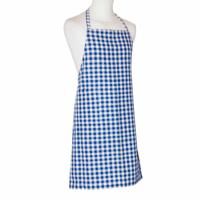 Handgeweven Keuken- en Barbecue Schort (Blauw) - thumbnail