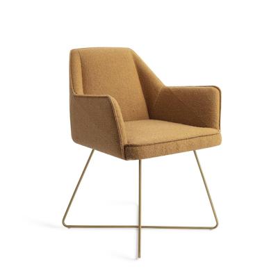 Jesper Home Tome eetkamerstoel Masai Giraffe cross gold