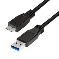 LogiLink USB-kabel USB 3.2 Gen1 (USB 3.0 / USB 3.1 Gen1) USB-A stekker, USB-micro-B 3.0 stekker 2.00 m Zwart CU0027 - thumbnail