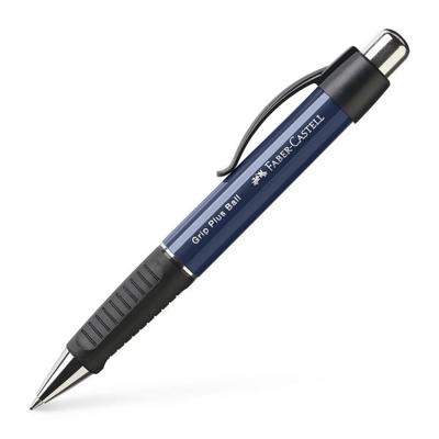 Faber Castell Balpen Grip Plus - Blauw Metallic