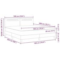 Boxspringbed met Matras in Zwart, Super King Size, Faux Leer - thumbnail