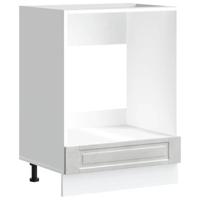 Ovenkast "Porto" bewerkt hout betongrijs - thumbnail